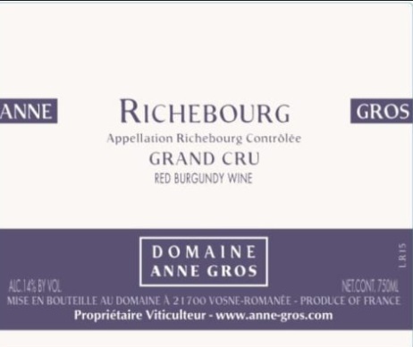 Domaine Anne Gros Richebourg Grand Cru