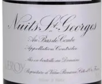 Domaine Leroy Nuits Saint Georges Aux Bas de Combe