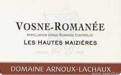 Domaine Arnoux Lachaux Vosne Romanee Les Hautes Maizieres